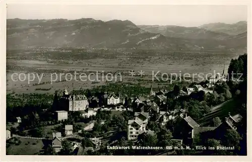 AK / Ansichtskarte Walzenhausen_AR Blick ins Rheintal Walzenhausen AR