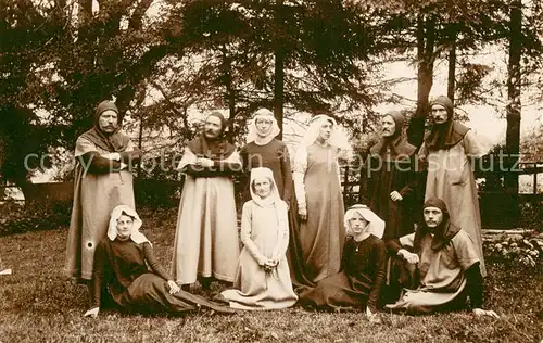 AK / Ansichtskarte Moudon_VD Schauspiel Ensemble Gruppenaufnahme 