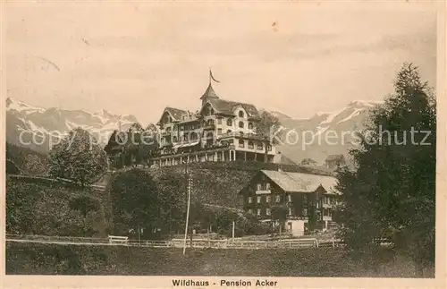 AK / Ansichtskarte Wildhaus__SG Pension Acker 