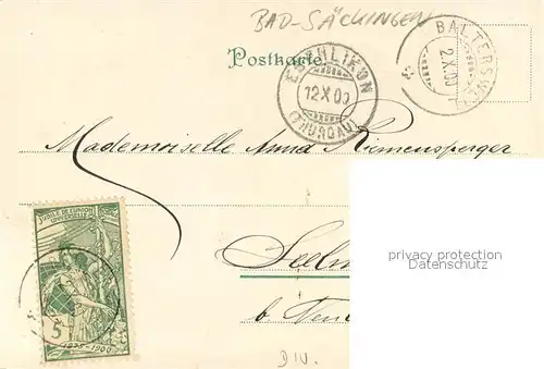 AK / Ansichtskarte Bad_Saeckingen_Hochrhein Der Trompeter von Saeckingen 