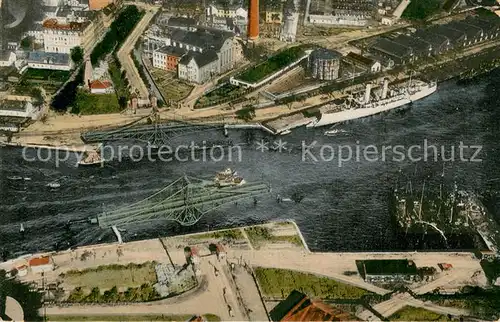 AK / Ansichtskarte Wilhelmshaven Grosse Drehbruecke und Umgebung Fliegeraufnahme Wilhelmshaven