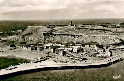 AK / Ansichtskarte Insel_Helgoland Fliegeraufnahme mit Unter und Oberland Insel_Helgoland