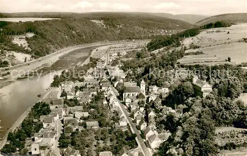 AK / Ansichtskarte Herstelle_Weser Fliegeraufnahme Herstelle_Weser