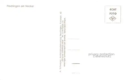 AK / Ansichtskarte Plochingen_Neckar Fliegeraufnahme 