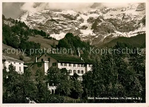 AK / Ansichtskarte Seewis_GR Hotel Scesaplana 