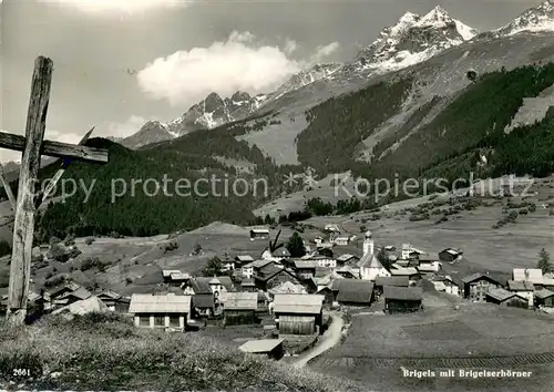 AK / Ansichtskarte Brigels_GR mit Brigelshoerner 