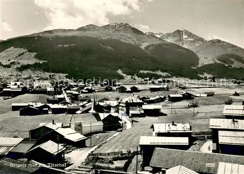 AK / Ansichtskarte Brigels_GR Panorama mit Piz Titschal 