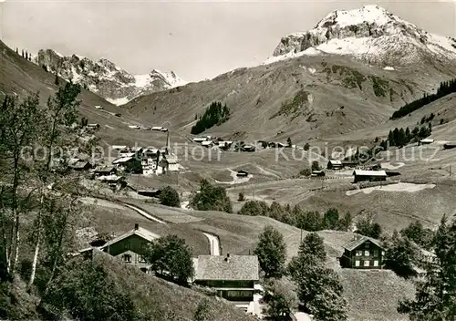 AK / Ansichtskarte St_Antoenien_GR mit Scheienfluh und Schollberg St_Antoenien_GR