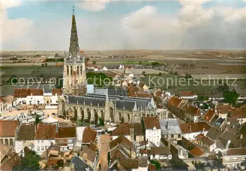 AK / Ansichtskarte Hondschoote_59 Eglise Vue aerienne 