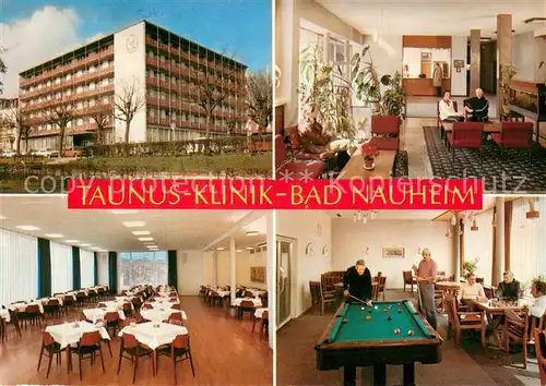 AK / Ansichtskarte Billard Taunus Klinik Bad Nauheim 