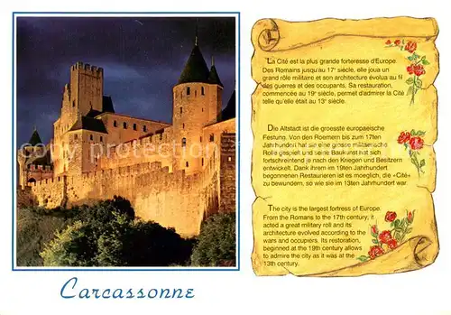 AK / Ansichtskarte Chronik AK Carcassonne 