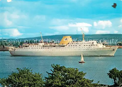 AK / Ansichtskarte Dampfer_Oceanliner Kronprins Harald Oslo Kiel 