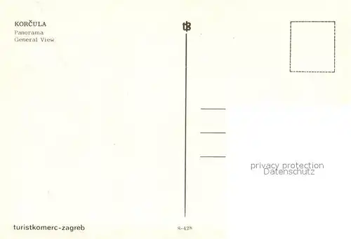 AK / Ansichtskarte Korcula Panorama Halbinsel Kuestenort Korcula