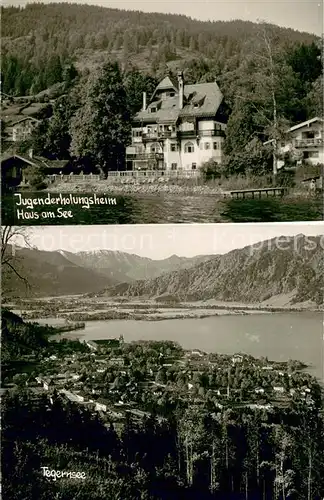 AK / Ansichtskarte Tegernsee Jugenderholungsheim Haus am See Tegernseepartie Tegernsee