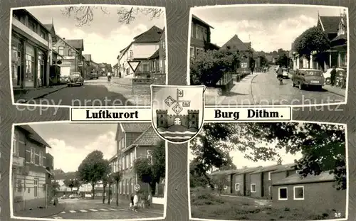 AK / Ansichtskarte Burg_Dithmarschen Strassenpartien Bungalows Burg Dithmarschen