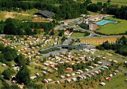 AK / Ansichtskarte Wingst Wikings Inn Spiel und Sportpark Campingplatz Fliegeraufnahme Wingst