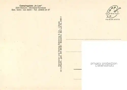 AK / Ansichtskarte Stinteck_Westerdeichstrich Campingplatz In Lee Fliegeraufnahme 