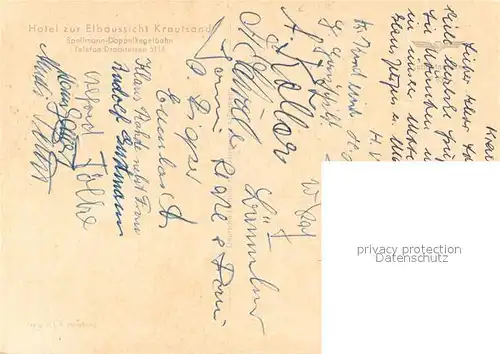 AK / Ansichtskarte Drochtersen Hotel zur Elbaussicht Krautsand Drochtersen