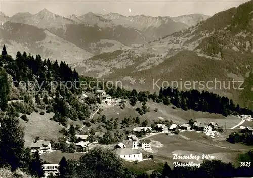 AK / Ansichtskarte Buerserberg_Vorarlberg Fliegeraufnahme Buerserberg Vorarlberg