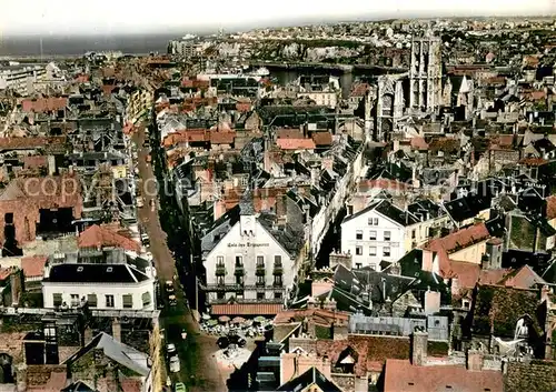 AK / Ansichtskarte Dieppe_76 Place du Puits Sale et grande Rue Vue aerienne 