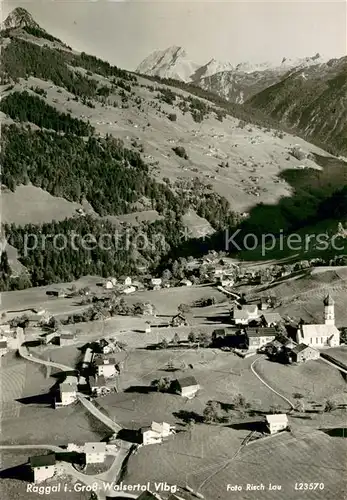 AK / Ansichtskarte Raggal_AT im Gross Walsertal Fliegeraufnahme 