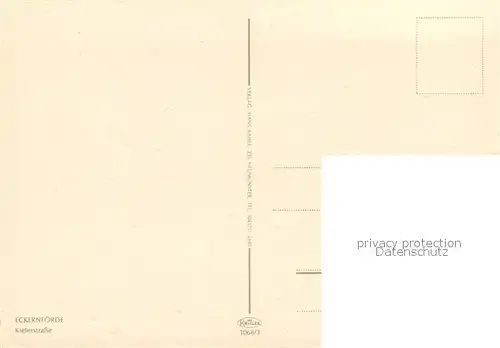 AK / Ansichtskarte Eckernfoerde Kielerstrasse Eckernfoerde
