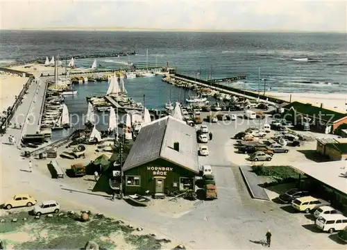 AK / Ansichtskarte Hornbaek_Danmark Hafenpartie Fliegeraufnahme 