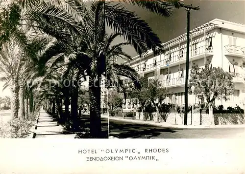 AK / Ansichtskarte Rhodes_Rhodos_Greece Hotel Olympic Rhodes_Rhodos_Greece