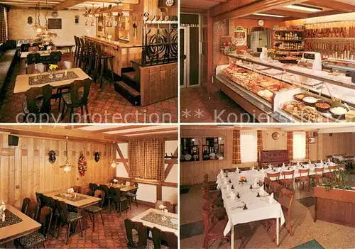 AK / Ansichtskarte Hattorf_Harz Gaststaette Zum Stern Fleischerei Gastraeume Verkaufstheke Hattorf Harz