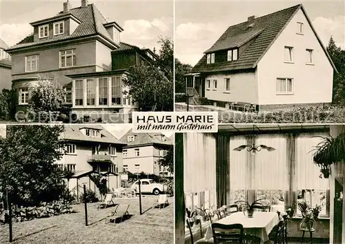 AK / Ansichtskarte Bad_Nenndorf Haus Marie mit neuem Gaestehaus Garten Bad_Nenndorf