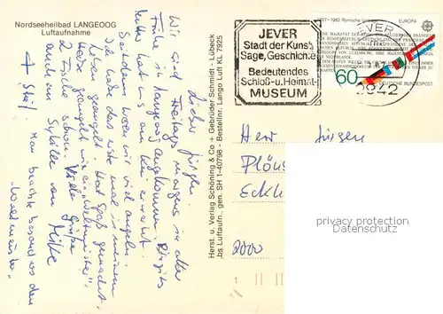 AK / Ansichtskarte Langeoog_Nordseebad Fliegeraufnahme Langeoog_Nordseebad