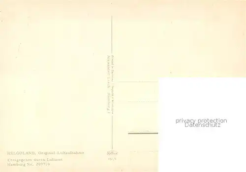 AK / Ansichtskarte Helgoland Fliegeraufnahme Helgoland