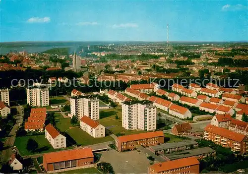 AK / Ansichtskarte Flensburg Stadtteil Rude Fliegeraufnahme Flensburg