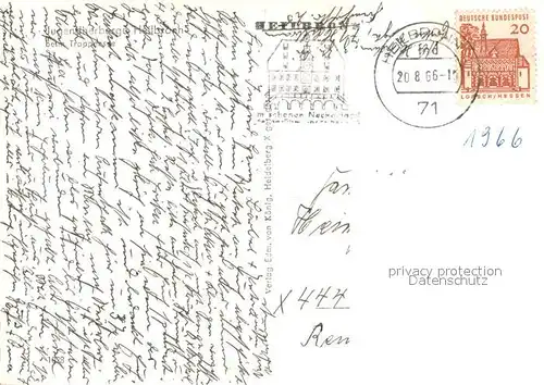 AK / Ansichtskarte Heilbronn_Neckar Jugendherberge Heilbronn Speisesaal Schlafsaal Marktplatz Heilbronn Neckar