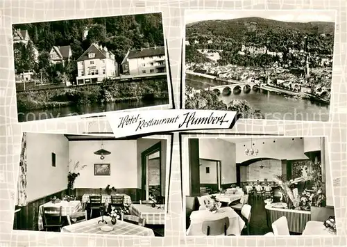AK / Ansichtskarte Schlierbach_Heidelberg Hotel Restaurant Humbert Fliegeraufnahme Gastraeume Schlierbach Heidelberg