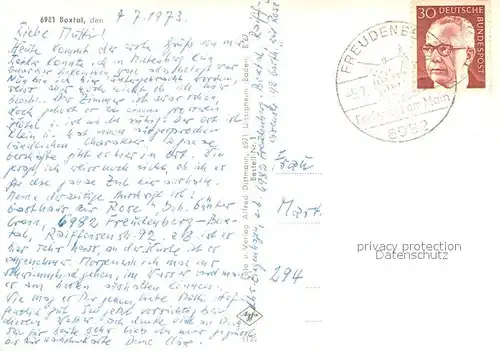 AK / Ansichtskarte Boxtal Kirche Panorama Oberdorf Wildbachtal Ortspartie Boxtal