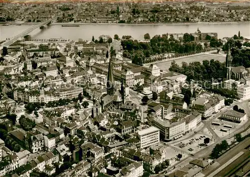 AK / Ansichtskarte Bonn_Rhein Fliegeraufnahme Bonn_Rhein