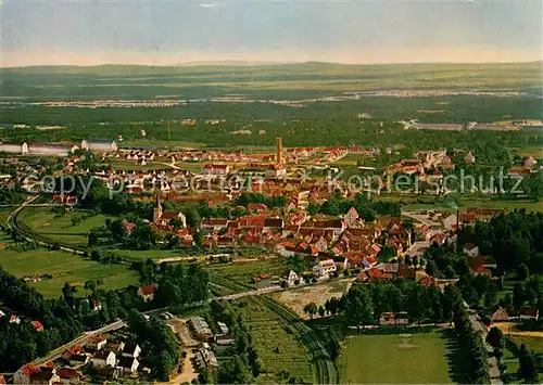 AK / Ansichtskarte Grafenwoehr Stadtansicht mit Truppenlager Fliegeraufnahme Grafenwoehr