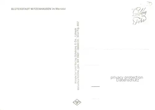 AK / Ansichtskarte Witzenhausen Fliegeraufnahme Witzenhausen