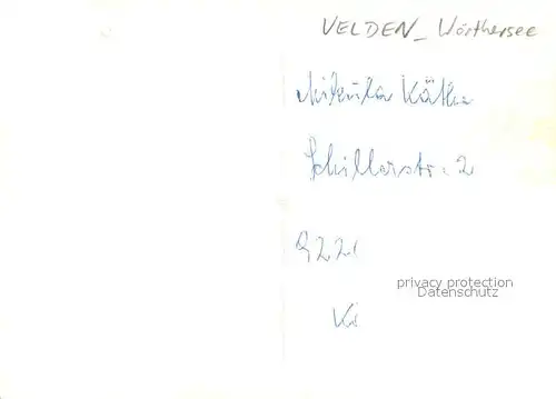 AK / Ansichtskarte Velden_Woerthersee Villa Unterrainer Velden Woerthersee