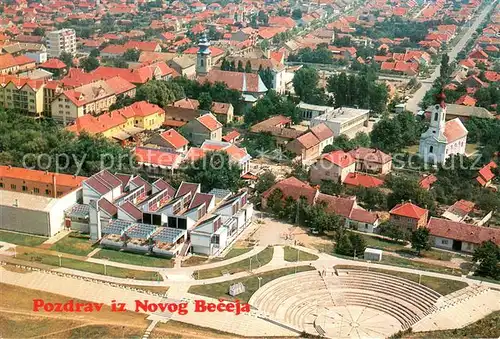 AK / Ansichtskarte Novi_Becej_Novog_Beceja_Serbija Fliegeraufnahme 