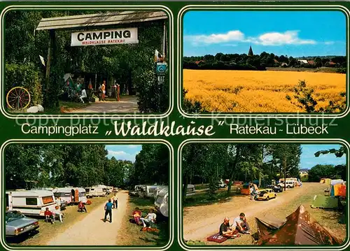 AK / Ansichtskarte Ratekau Campingplatz Waldklause Rapsfelder Ratekau