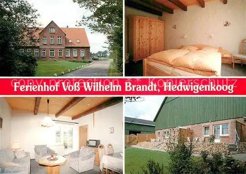 AK / Ansichtskarte Hedwigenkoog Ferienhof Voss Wilhelm Brandt Fremdenzimmer Ferienwohnung Hedwigenkoog