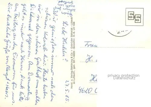 AK / Ansichtskarte Luebeck Fliegeraufnahme Luebeck