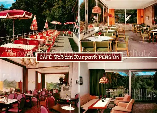 AK / Ansichtskarte Malente Gremsmuehlen Cafe Voss am Kurpark Pension Malente Gremsmuehlen