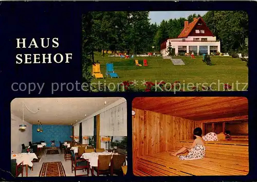 AK / Ansichtskarte Malente Gremsmuehlen Bildungsstaette Haus Seehof Sauna Malente Gremsmuehlen