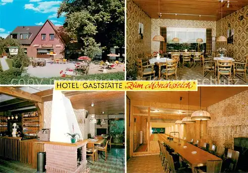AK / Ansichtskarte Luetjensee Hotel Gaststaette Zum Moenchsteich Luetjensee