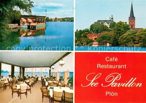 AK / Ansichtskarte Ploen_See Cafe Restaurant Seepavillon Ploen_See
