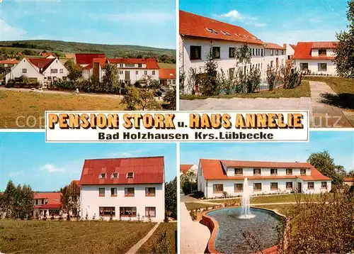 AK / Ansichtskarte Bad_Holzhausen_Luebbecke Pension Stork u. Haus Annelie Bad_Holzhausen_Luebbecke
