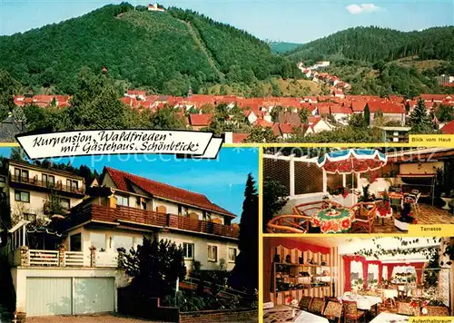 AK / Ansichtskarte Bad_Lauterberg Kurpension Waldfrieden Gaestehaus Schoenblick Bad_Lauterberg